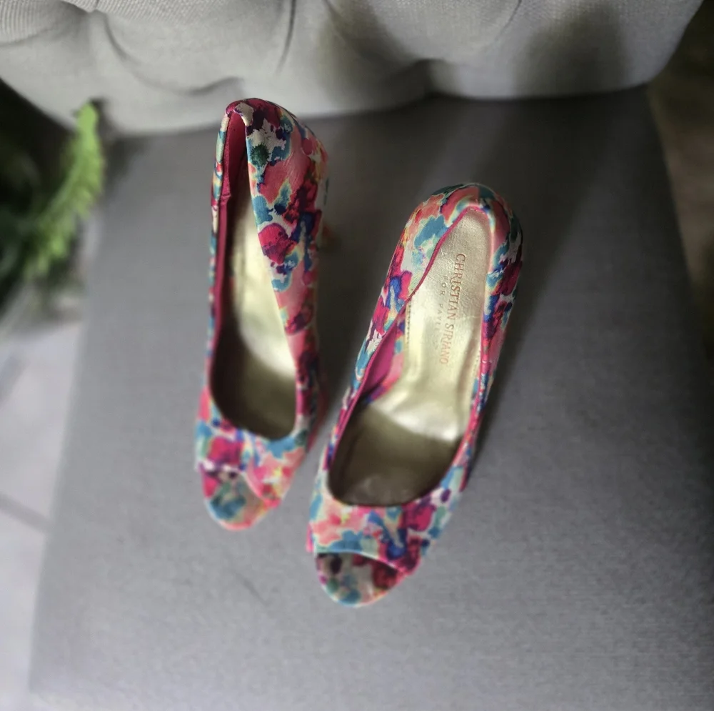 Christian Siriano bright floral